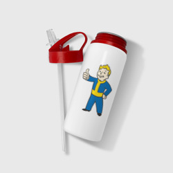 Бутылка для воды с трубочкой Мальчик из Fallout - фото 2