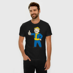 Мужская футболка хлопок Slim Мальчик из Fallout - фото 2