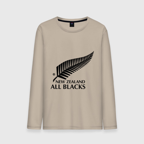 Мужской лонгслив хлопок All blacks, цвет миндальный