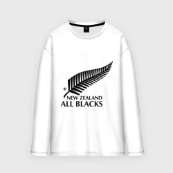 Мужской лонгслив oversize хлопок All blacks