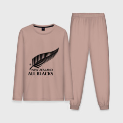 Мужская пижама с лонгсливом хлопок All blacks