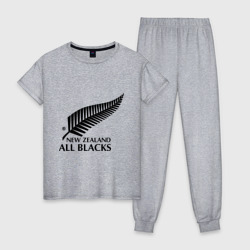 Женская пижама хлопок All blacks