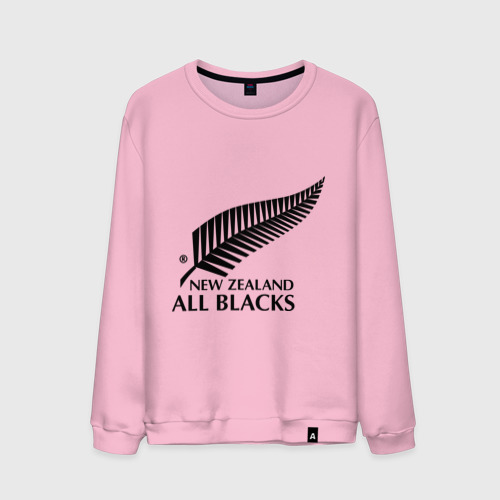 Мужской свитшот хлопок All blacks, цвет светло-розовый