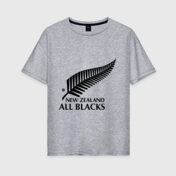 Женская футболка хлопок Oversize All blacks