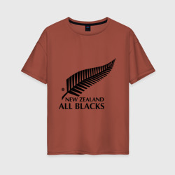 Женская футболка хлопок Oversize All blacks