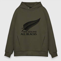 Мужское худи Oversize хлопок All blacks