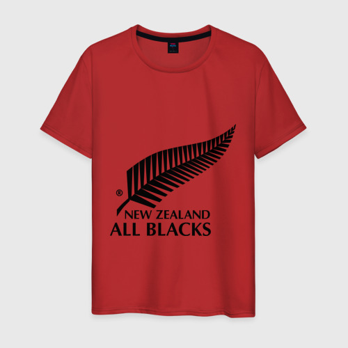 Мужская футболка хлопок All blacks, цвет красный