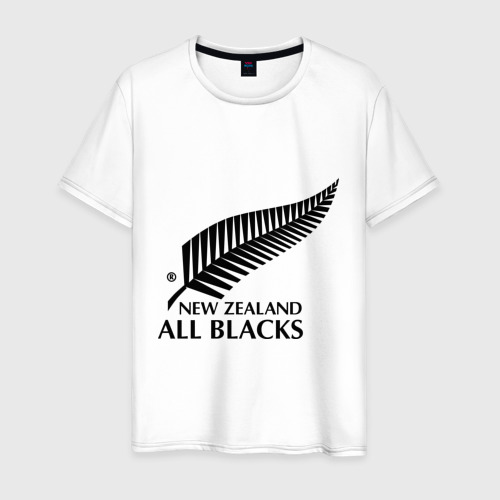 Мужская футболка хлопок All blacks, цвет белый