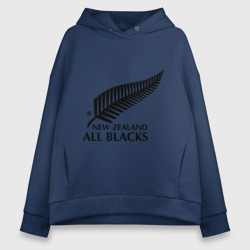 Женское худи Oversize хлопок All blacks