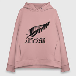 Женское худи Oversize хлопок All blacks