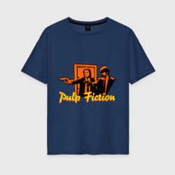 Женская футболка хлопок Oversize Pulp Fiction