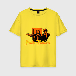 Женская футболка хлопок Oversize Pulp Fiction