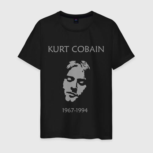 Мужская футболка хлопок Kurt Cobain, цвет черный