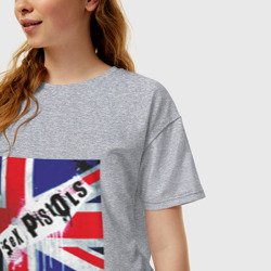 Женская футболка хлопок Oversize Sex Pistols 2 - фото 2