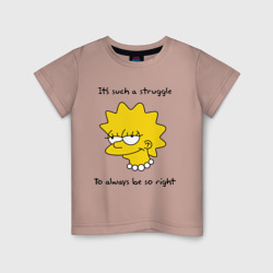 Детская футболка хлопок Лиза Симпсон 3