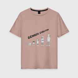 Женская футболка хлопок Oversize Bender evolution