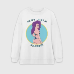 Женский свитшот oversize без начеса хлопок Sexy Lila