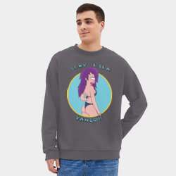 Мужской свитшот oversize без начеса хлопок Sexy Lila - фото 2