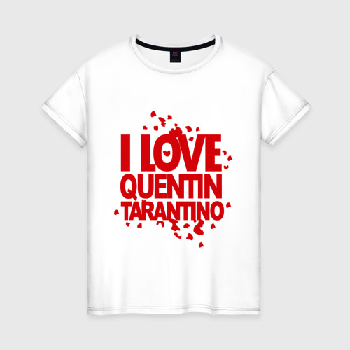 Женская футболка хлопок I love Quentin Tarantino