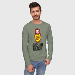 Мужской лонгслив хлопок Russian Barbie - фото 2
