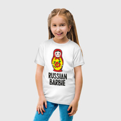 Детская футболка хлопок Russian Barbie - фото 2
