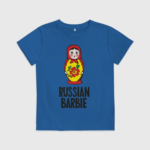 Детская футболка хлопок Russian Barbie