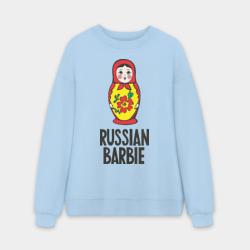 Мужской свитшот oversize без начеса хлопок Russian Barbie