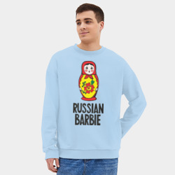 Мужской свитшот oversize без начеса хлопок Russian Barbie - фото 2
