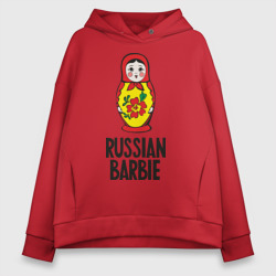 Женское худи Oversize хлопок Russian Barbie