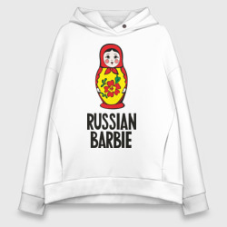 Женское худи Oversize хлопок Russian Barbie