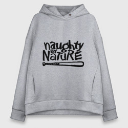 Женское худи Oversize хлопок Naughty by nature