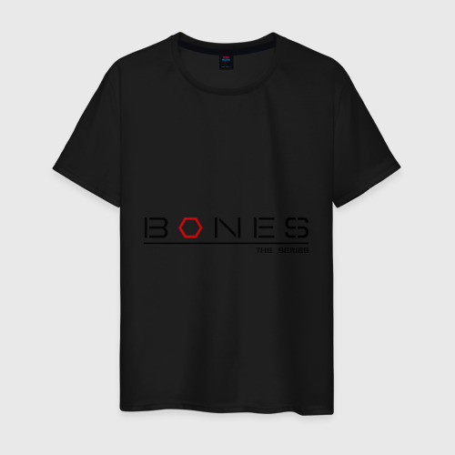 Мужская футболка хлопок Bones the Series, цвет черный