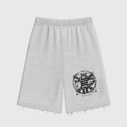 Женские шорты oversize футер хлопок Кот Да Винчи