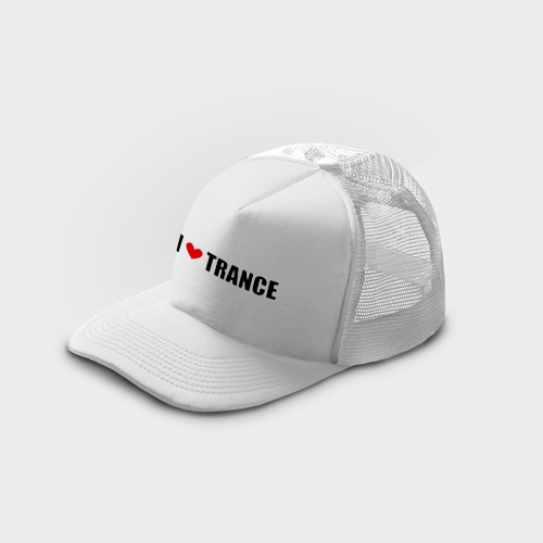 Кепка тракер с сеткой I love Trance, цвет белый - фото 3