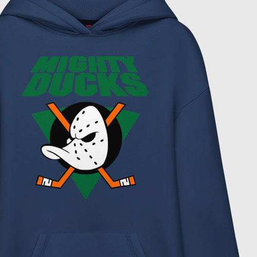 Худи SuperOversize хлопок Anaheim Mighty Ducks 2, цвет темно-синий - фото 3