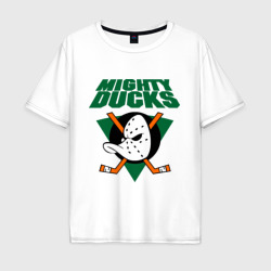Мужская футболка хлопок Oversize Anaheim Mighty Ducks 2