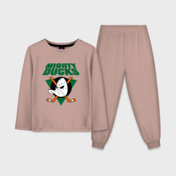Детская пижама с лонгсливом хлопок Anaheim Mighty Ducks 2