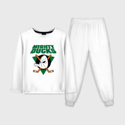 Детская пижама с лонгсливом хлопок Anaheim Mighty Ducks 2