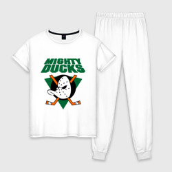 Женская пижама хлопок Anaheim Mighty Ducks 2