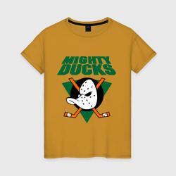 Женская футболка хлопок Anaheim Mighty Ducks 2