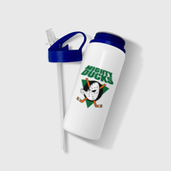 Бутылка для воды с трубочкой Anaheim Mighty Ducks 2 - фото 2