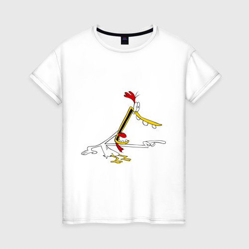 Женская футболка хлопок Курица (2)
