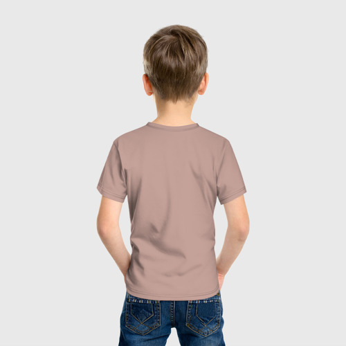Детская футболка хлопок Знак хаоса, цвет пыльно-розовый - фото 4