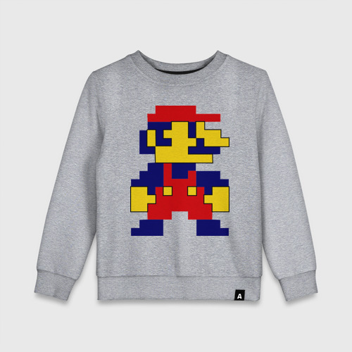 Детский свитшот хлопок Mario 2D, цвет меланж
