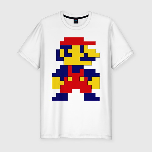 Мужская футболка хлопок Slim Mario 2D