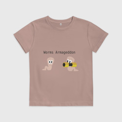 Детская футболка хлопок Worms armageddon