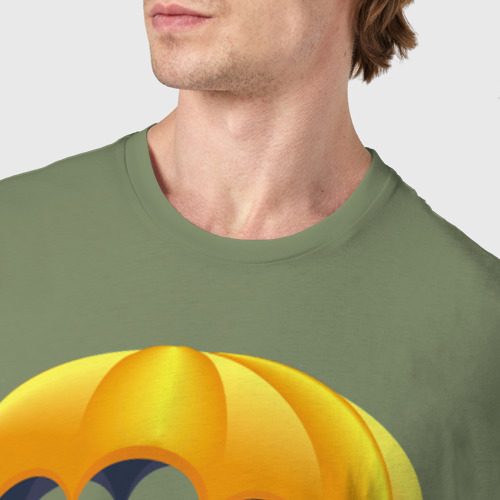 Мужская футболка хлопок Парашютист, цвет авокадо - фото 6