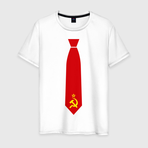 Мужская Футболка Советский галстук (хлопок)
