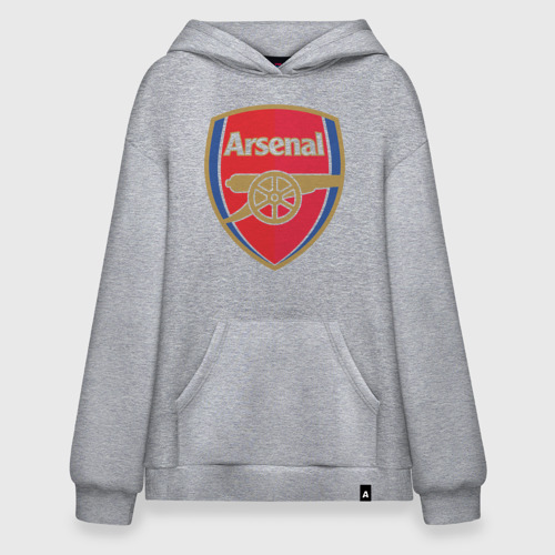 Худи SuperOversize хлопок FA Premier League. Arsenal FC, цвет меланж