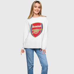 Женский лонгслив oversize хлопок FA Premier League. Arsenal FC - фото 2